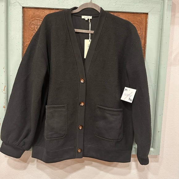 LA MIEL Sweaters - LA MIEL Black Cardigan Sweater